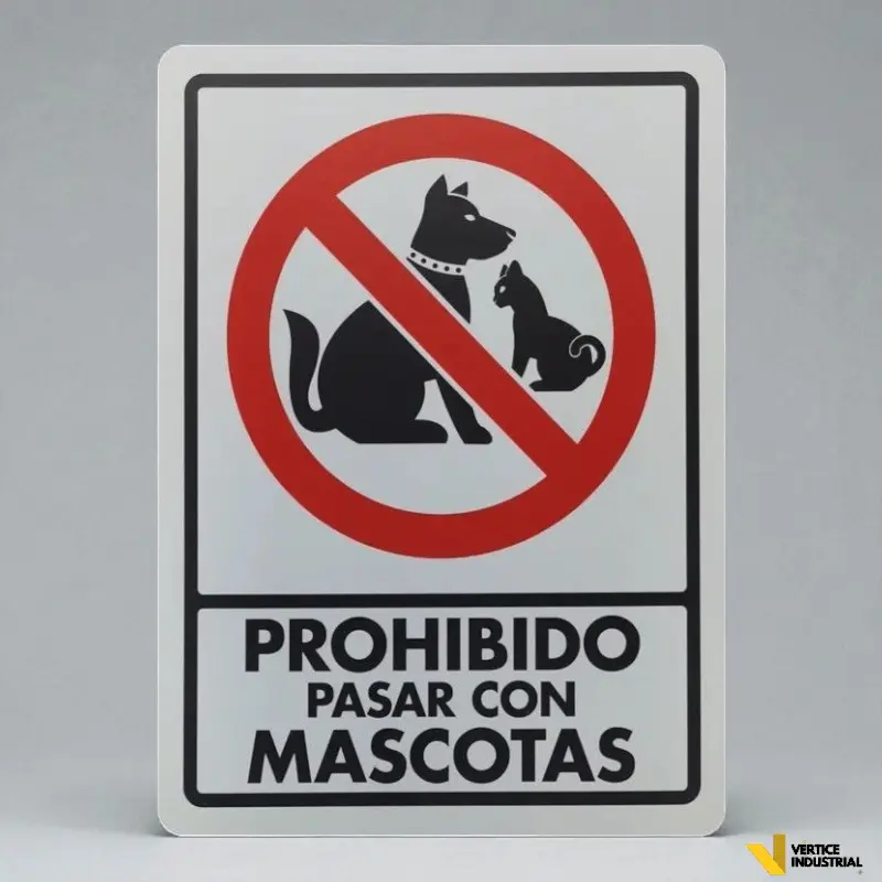 [254-01] PROHIBIDO PASAR CON MASCOTAS