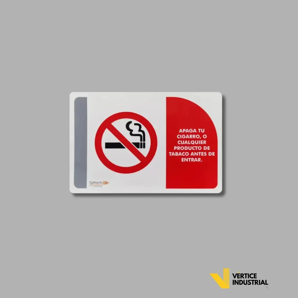 [689-01] APAGA TU CIGARRO O CUALQUIER PROD. DE TABACO COFEPRIS ESTIRENO MOD 689