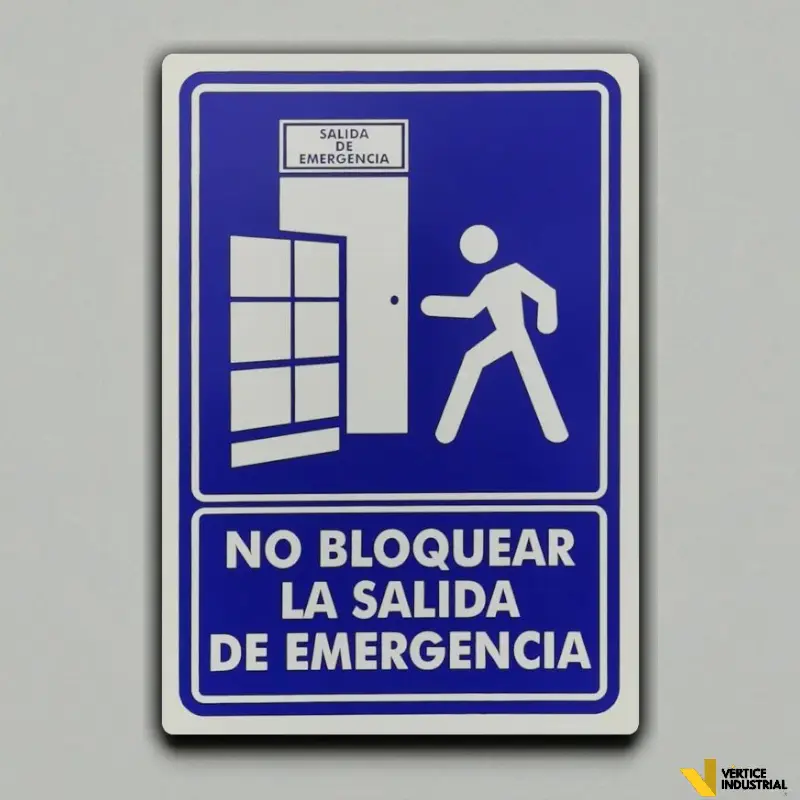 NO BLOQUEAR LA SALIDA DE EMERGENCIA