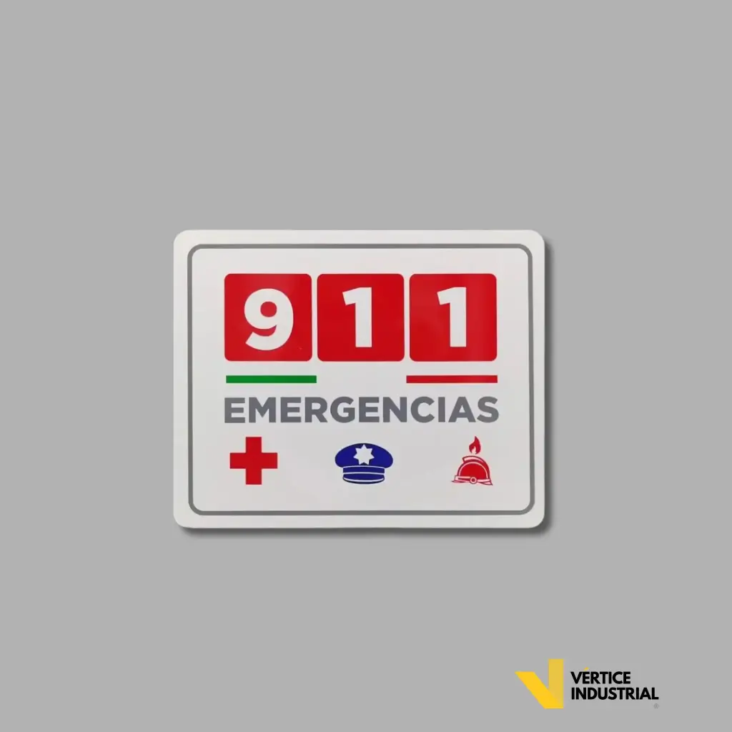 [58-01] 911 EMERGENCIAS ESTIRENO MODELO 58  (30x40)