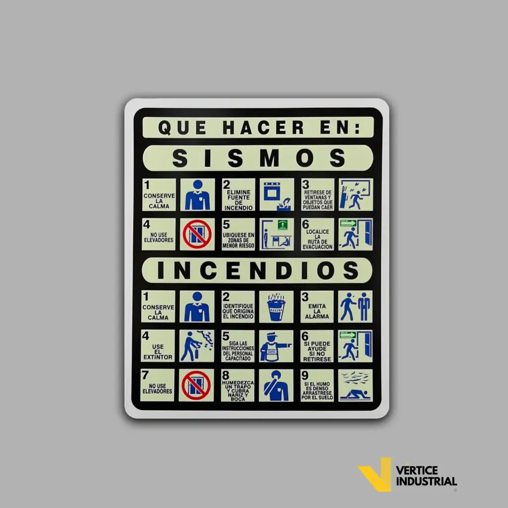 [SA030F09U] QUE HACER EN SISMO/INCENDIOS (25x30)