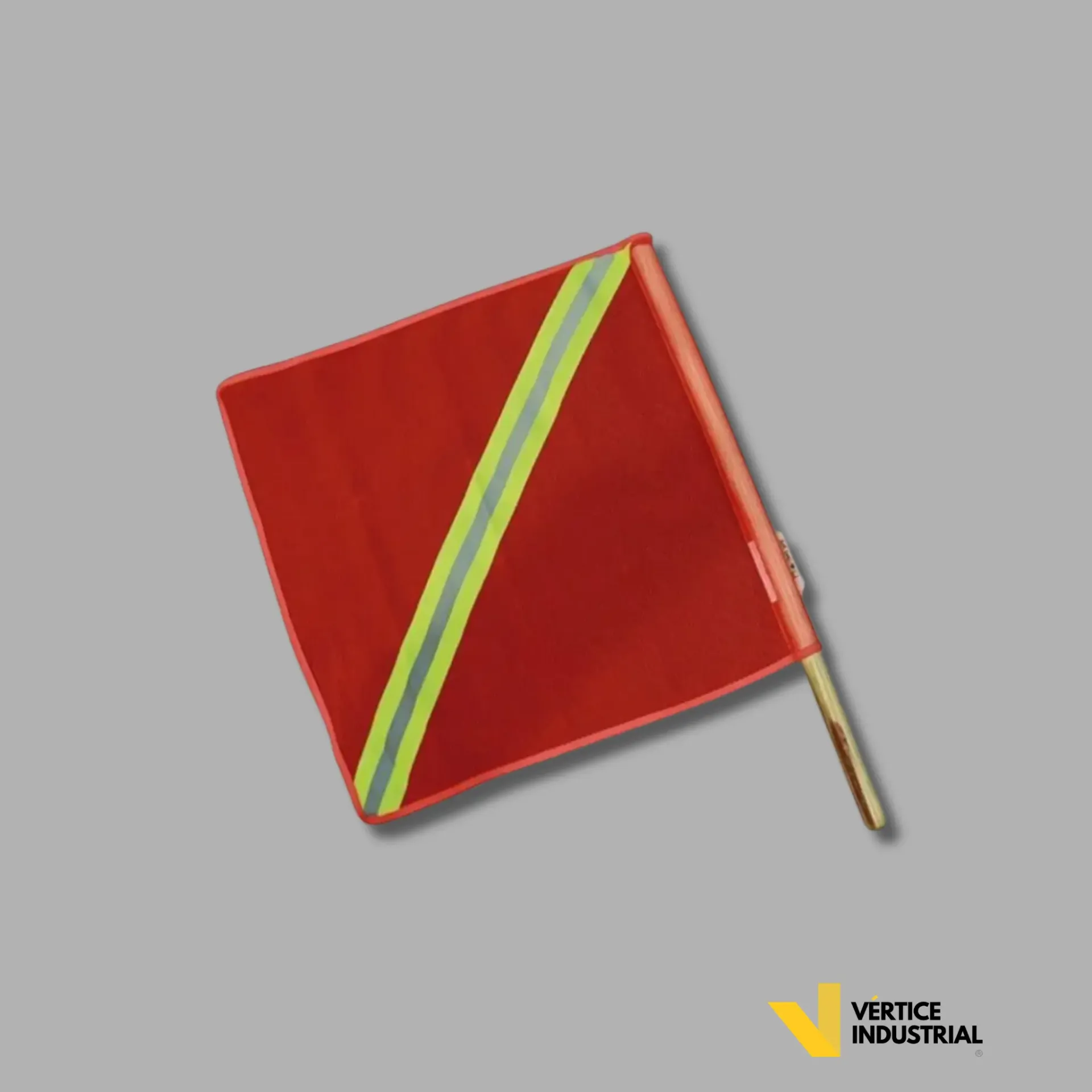 [SR1019-BM] BANDERIN DE MALLA CON BASTON DE MADERA 