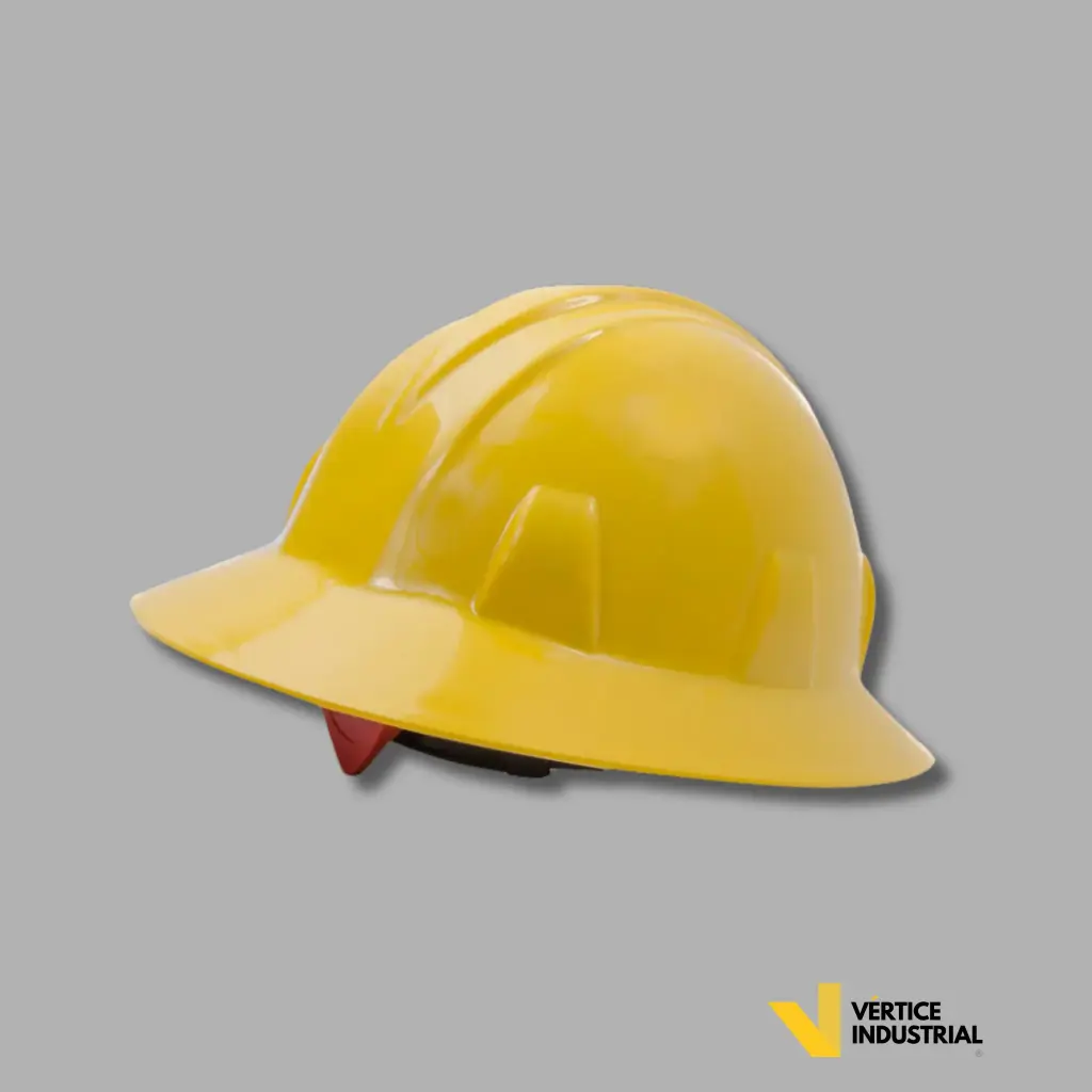 [1CP215-3M-8324] CASCO INFRA ALA ANCHA CON MATRACA (Amarillo)