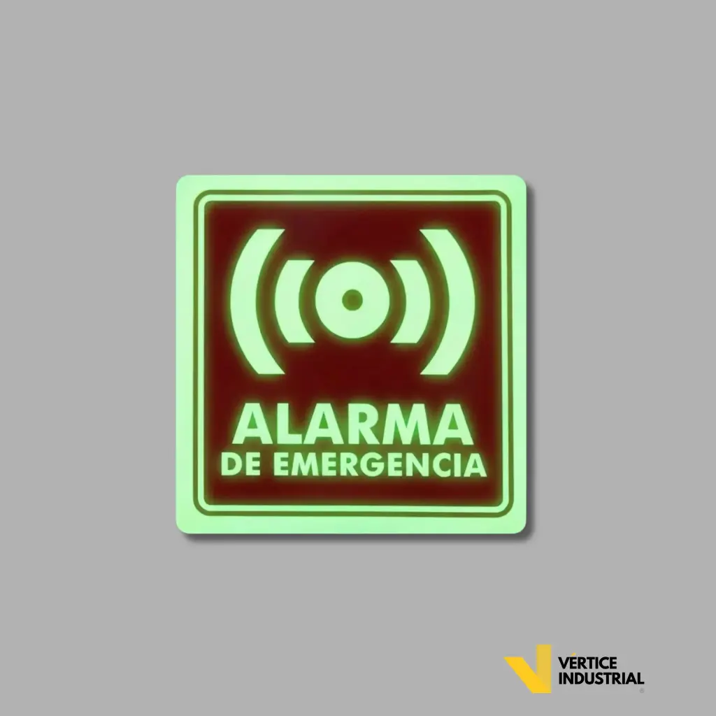[45343] ALARMA DE EMERGENCIA ESTIRENO CON LUMINISCENTE MOD 21 