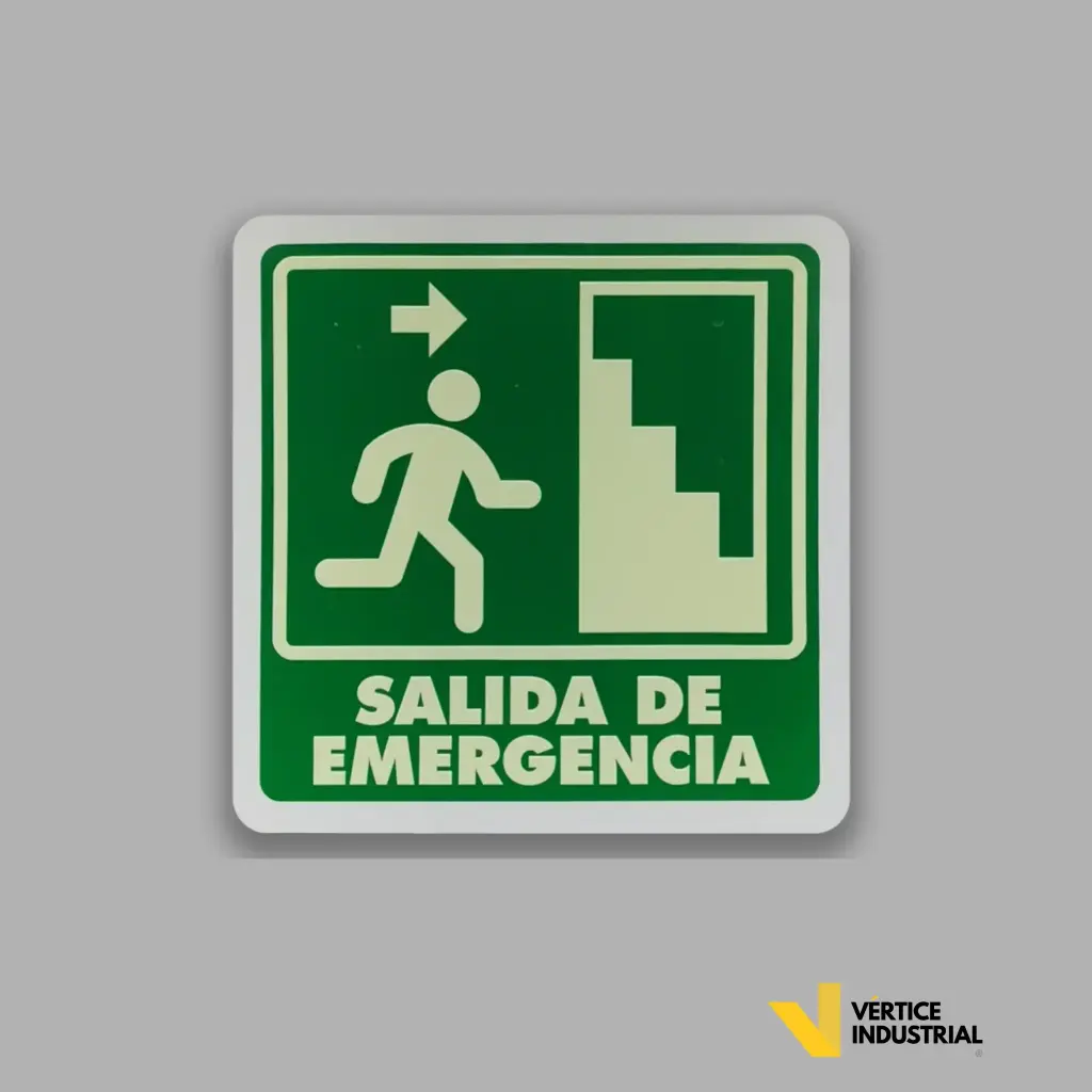 [SA003F08U] SALIDA DE EMERGENCIA (ESCALERA DERECHA) CON LUMINISCENTE MOD 003 