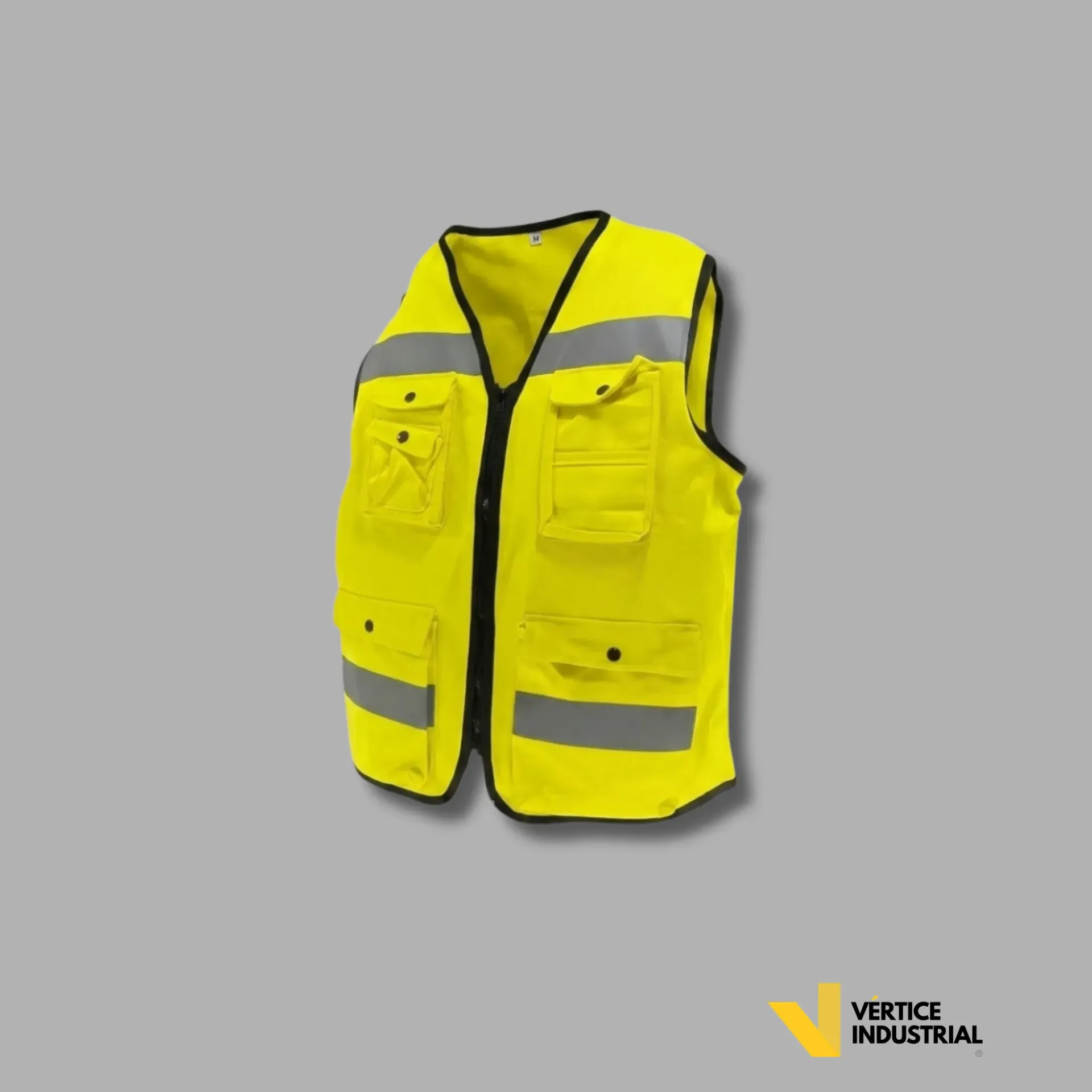 CHALECO BRIGADA DE GABARDINA 100 % ALGODÓN ( CERRADO) 