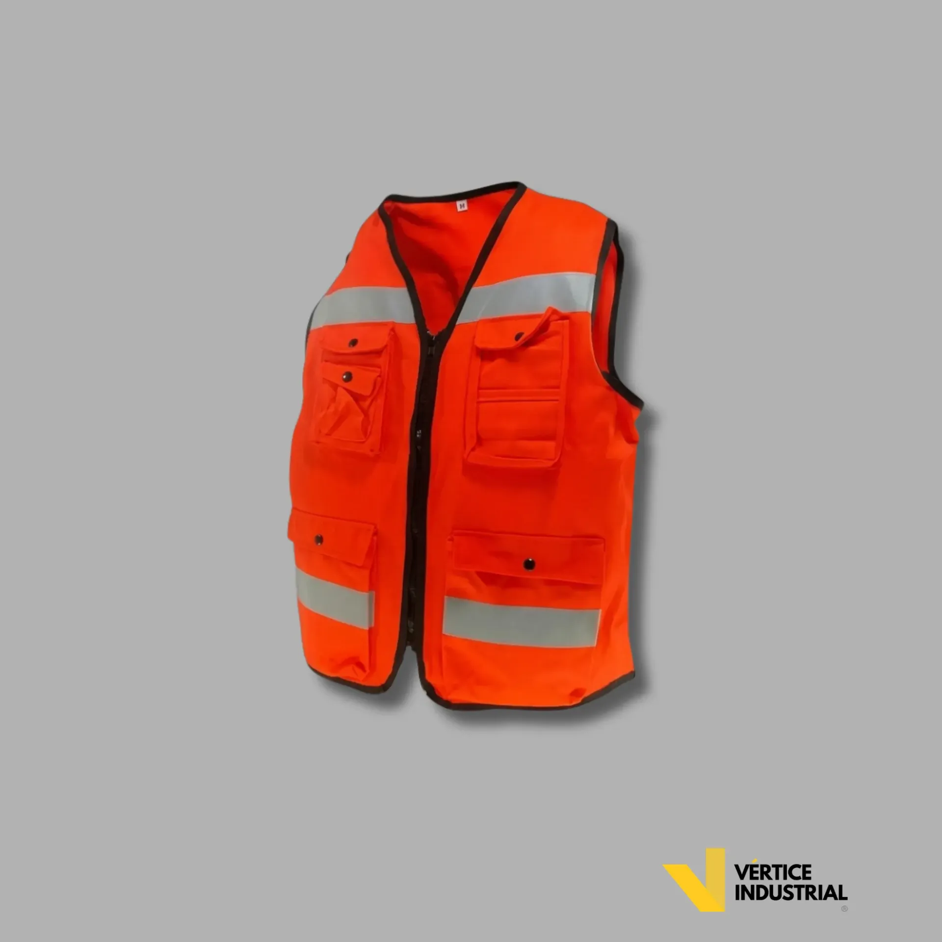 CHALECO BRIGADA DE GABARDINA 100 % ALGODÓN ( CERRADO) 