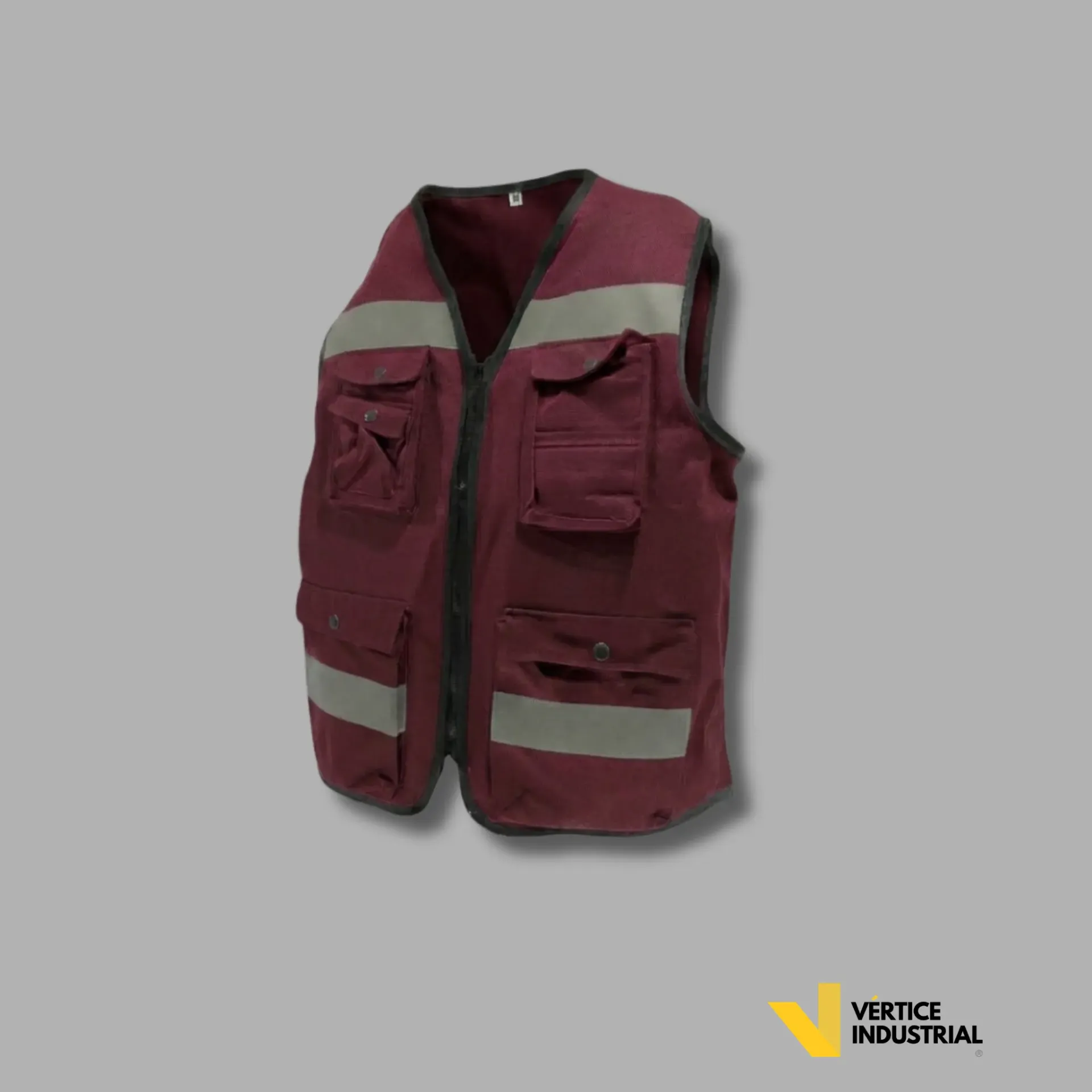 CHALECO BRIGADA DE GABARDINA 100 % ALGODÓN ( CERRADO) 