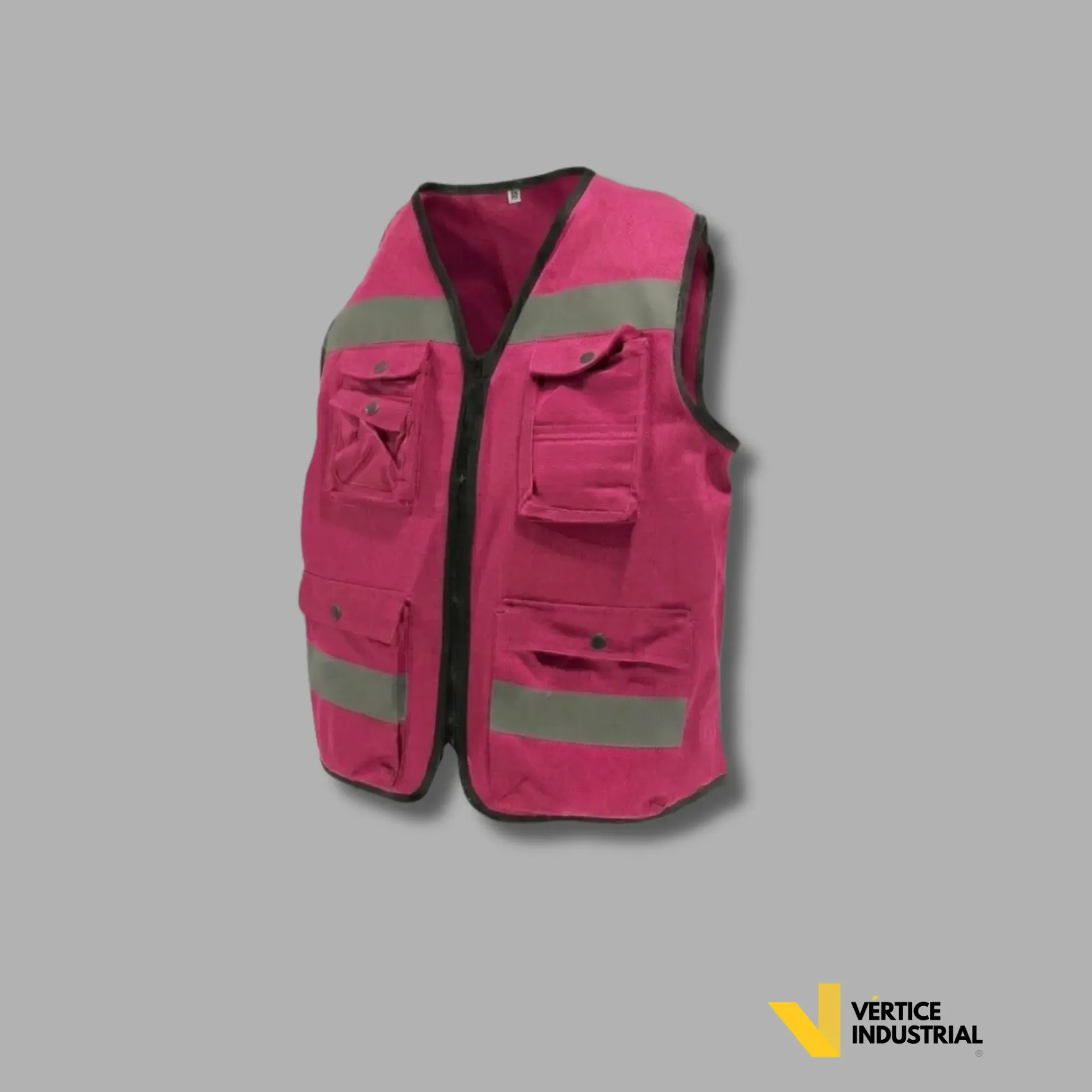 CHALECO BRIGADA DE GABARDINA 100 % ALGODÓN ( CERRADO) 