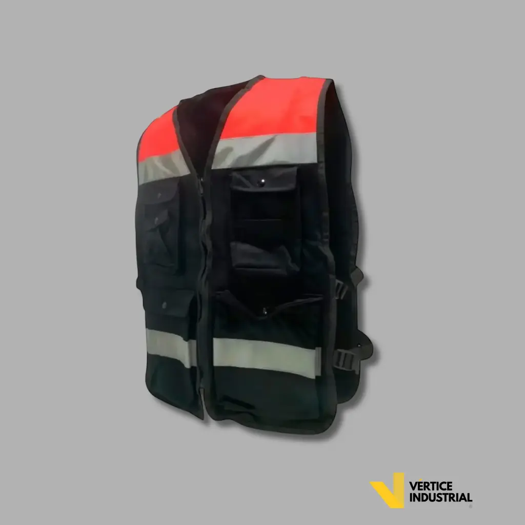 CHALECO TIPO BRIGADISTA, CON ESPALDA JERSEY BICOLOR SR1076