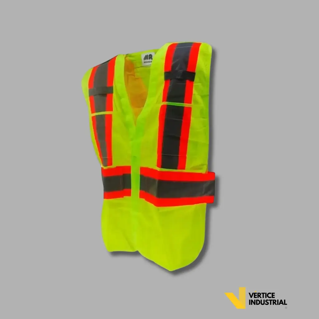 [SR1034-AM] CHALECO SUPER VISIBILIDAD AJUSTABLE SR1034  (Amarillo)